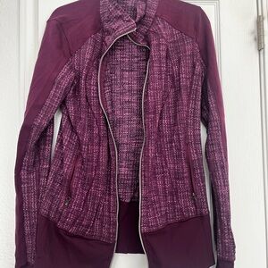Lululemon Athletica Maroon Utility Jacket